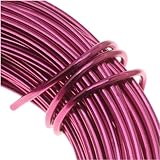 Aluminum Craft Wire Fuchsia 18 Gauge 39 Feet (11.8 Meters)