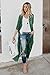 Yonala Women's Summer Floral Print Chiffon Beachwear Top Cover Up Kimono Cardigan