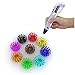 Ammaze Doodle Art and Crafting 3D Printing Pen with LCD Screen and 3 ABS Rolls, Purple