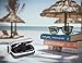 AGPTEK Carrying Case, MP3 Player Case,Holder with Metal Carabiner Clip,for MP3 Players, iPod Nano,iPod Shuffle,Apple Airport, USB Cable,Earphones,Memory Cards,U Disk,Lens Filter,Keys,Silver