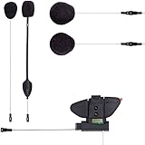 Midland - BT Pro Audio Wiring Kit for Second Helmet, Motorcycle Intercom Accessory, Motorbike Helmets Headset with 2 Super Bass Sound Speakers, Wired & Boom Microphone, Mounting & Fixing Base