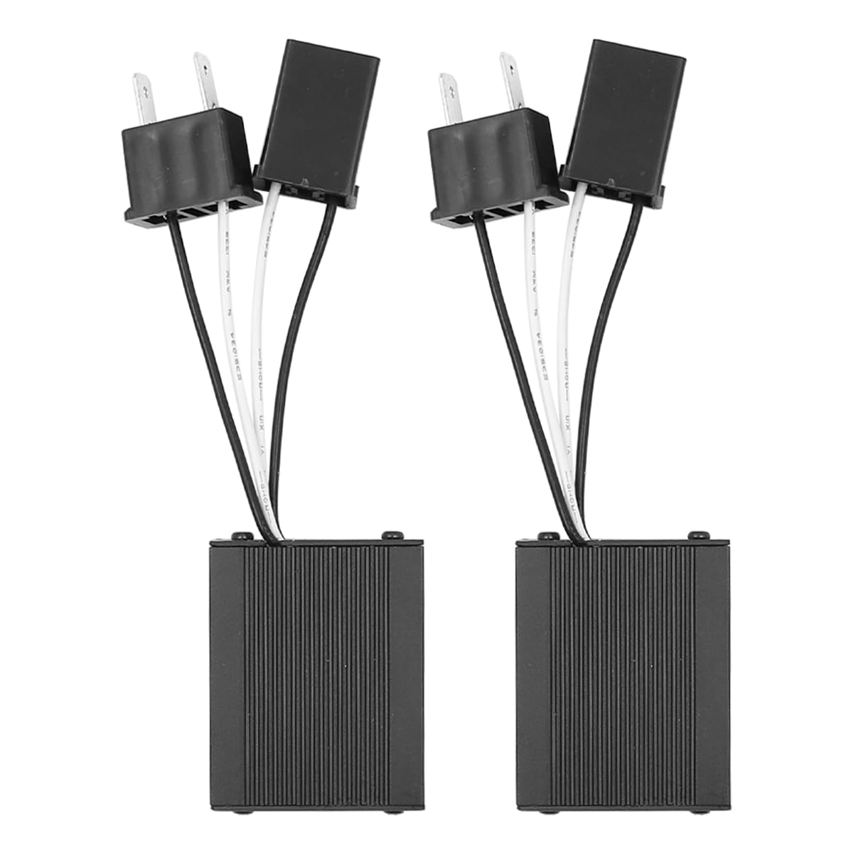 Sarini 2PCS H7 LED Headlight Canbus Decoder Anti Flicker Harness Bulbs Resistor Decoders Error Free Conversion Kit Adapter Warning Canceller Capacitors
