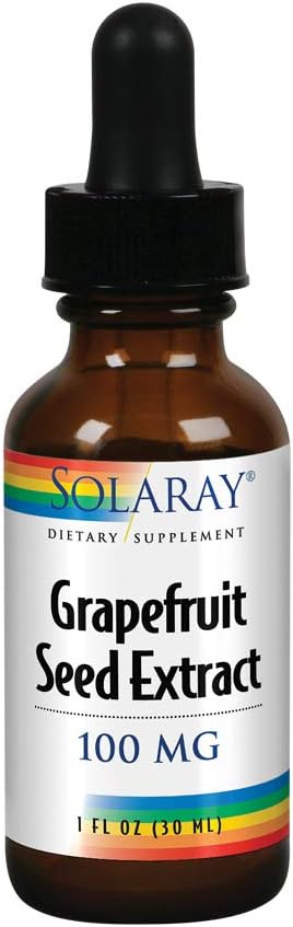 Solaray Grapefruit Seed Extract 100mg | Unflavored Liquid GSE for Healthy Immune System & Digestion Support | Vegan | 100 Servings | 1 Fl. Oz.: Health & Personal Care
