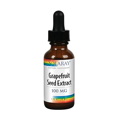 Solaray Grapefruit Seed Extract 100mg | Unflavored Liquid GSE for Healthy Immune System &amp; Digestion Support | Vegan | 100 Servings | 1 Fl. Oz