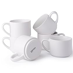GBHOME 14 OZ Coffee Mugs Set of 6, Stackable