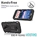 Galaxy S6 Active Case, Samsung Galaxy S6 Active Case, Starshop [Heavy Duty] Dual Layers Kickstand Case With [0.33m 9H Tempered Glass Screen Protector Included] and Locking Belt Clip (Black)