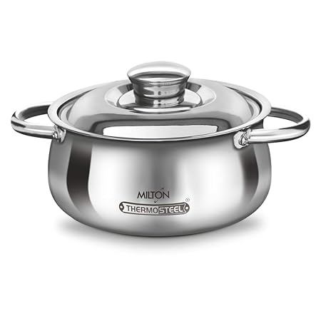 Milton Caesar Stainless Steel Casserole, 1.9 Litres/299mm, Silver