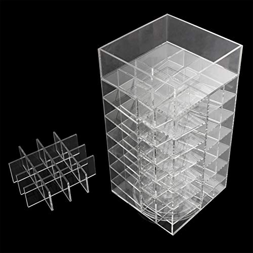 display4top Lipstick Holder, Acrylic Rotating 64 Lipstick Tower
