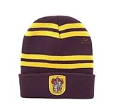 Harry Potter Beanie - Gryffindor, Slytherin or Ravenclaw - Cinereplicas (Gryffindor Red & Gold) (Gryffindor Purple & Gold)
