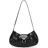 Y2K Purse Shoulder Bag for Women, Top Handle Handbag Small Goth Punk Hobo Clutch Purses Trendy Underarm Bag