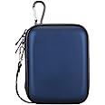 Lacdo Hard Drive Carrying Case for Seagate Portable/Seagate One Touch/Seagate Ultra Touch/Backup Plus Slim Portable External Hard Drive HDD 1TB 2TB 4TB 5TB USB 3.0 Shockproof Travel Bag, Blue