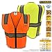 KwikSafety |Charlotte, NC| OFFICIAL Class 2 ANSI Hi Vis Safety Vest Orange L/XL