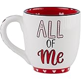 Glory Haus All of Me Large Coffee Mug - 16oz Ceramic Tea Cup with Hand Painted Details, Perfect for Hot Chocolate, Ideal Gift for Valentine's Day and Special Occasions, Cute Kitchen Home Decoration