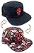 Bioworld Marvel Comics Deadpool Reversible Flat Bill Adjustable Hat, Black / Multicolor, One Size
