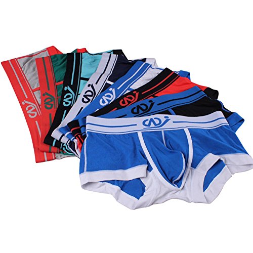 SiikWorld Men's Low Rise Fit Boxer Brief Pack of 8 US S Asian M