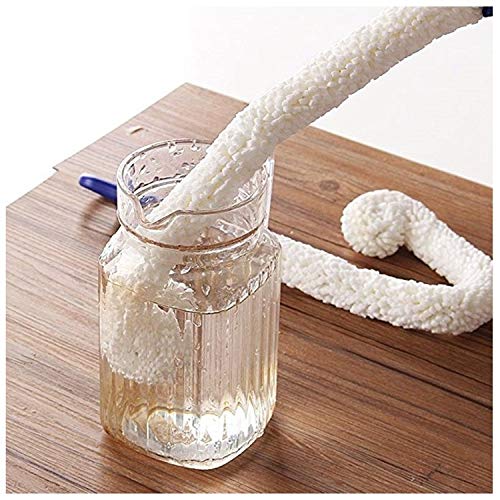 Bendable Foam Tipped Washing Brush Scrubber for Bottle Decanter Stemware Pot Glassware Cleaning