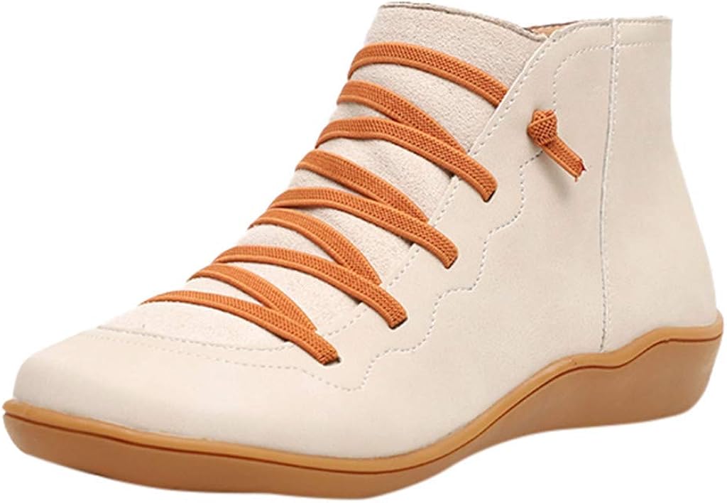 comfy flat heel arch support boots
