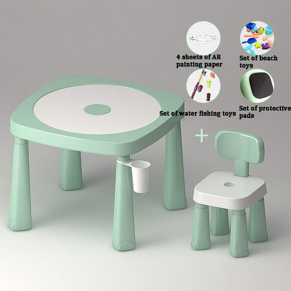 Children's game table and chair set, multifunctional smart table and chair, kindergarten baby