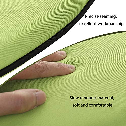 Pannow Memory Foam Kneeling Pad - Extra Large 20" x 12" Garden Kneeler for Gardening, Bath Kneeler for Baby Bath Tub, Kneeling Mat for Gym Yoga,THICKEST 1.8" (Green)