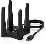 WAVLINK AC1900 USB WiFi Dongle 1900Mbps Dual Band 4x 3dBi Antennas Win Mac