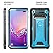 YOUMAKER Kickstand Case for Galaxy S10+ Plus, Heavy Duty Protection Full Body Shockproof Slim Fit Without Built-in Screen Protector Cover for Samsung Galaxy S10 Plus 6.4 inch - Blue