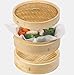 Bamboo Steamer by BambooMasters 100% Eco friendly 10 inch 3 piece steamer