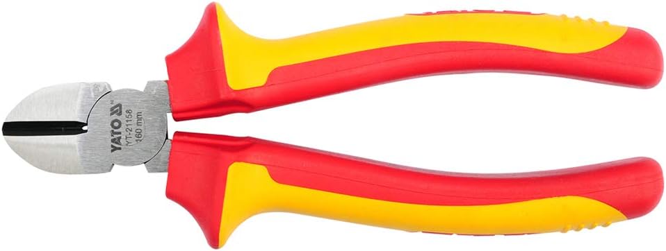 YATO YT-21158 - VDE Side Cutting Pliers 160mm, Black/White