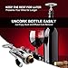 Winged Corkscrew Wine Opener, Bottle Opener Wine Stopper Stainless Steel Premium All-in-one Luxury Corkscrew and Wine Stopper Set Precision Kitchenware