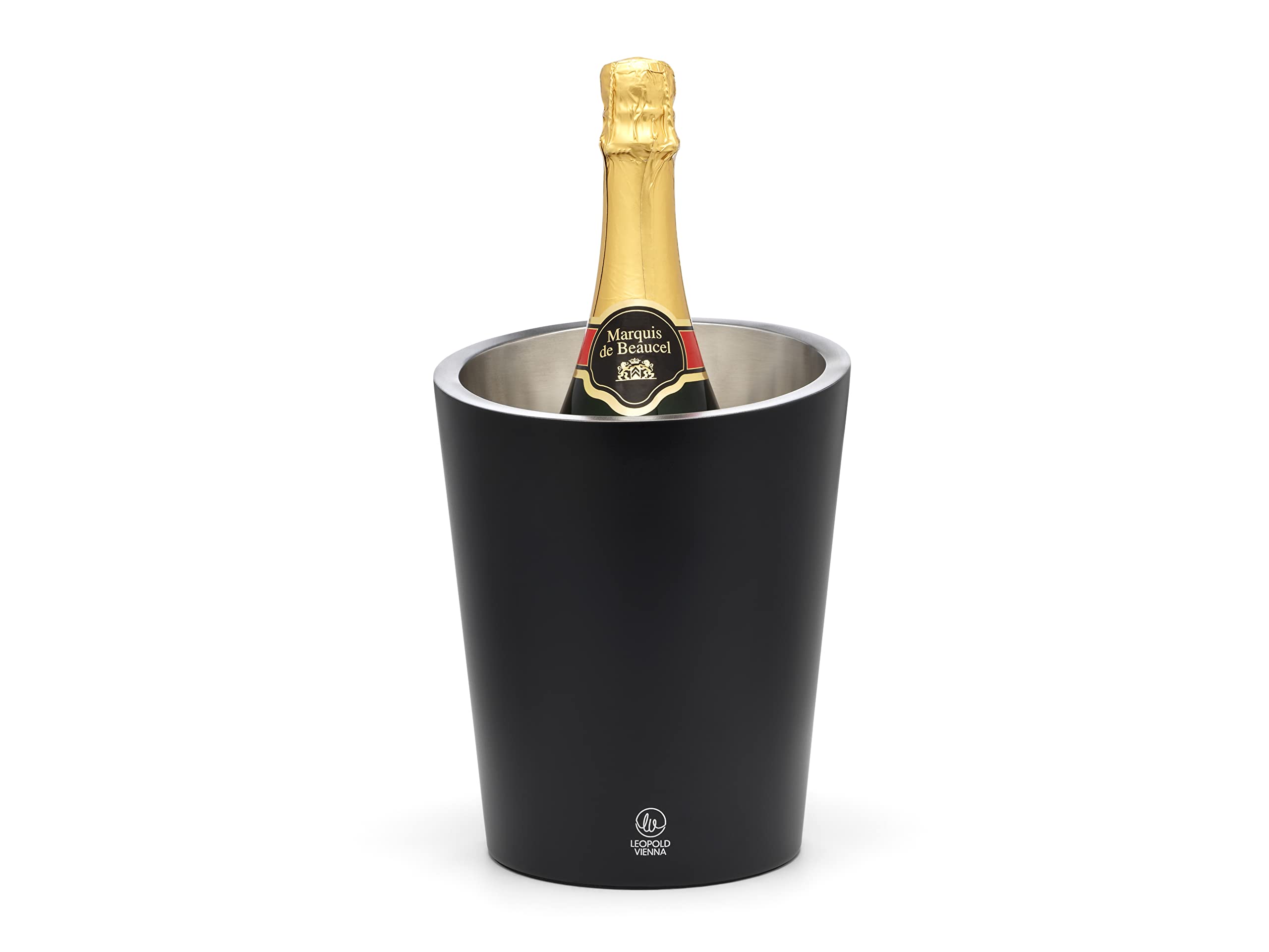 Leopold Vienna Champagne Cooler, 304 stainless steel, Black, 173x173x220