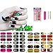 Halloween Nail Art Stickers Wraps Self Adhesive for Women Girls Kids, VIWIEU Holiday Nail Strips Designs 4 Sheets for Fake Nails, DIY Manicure Set Supplies for Costume Party