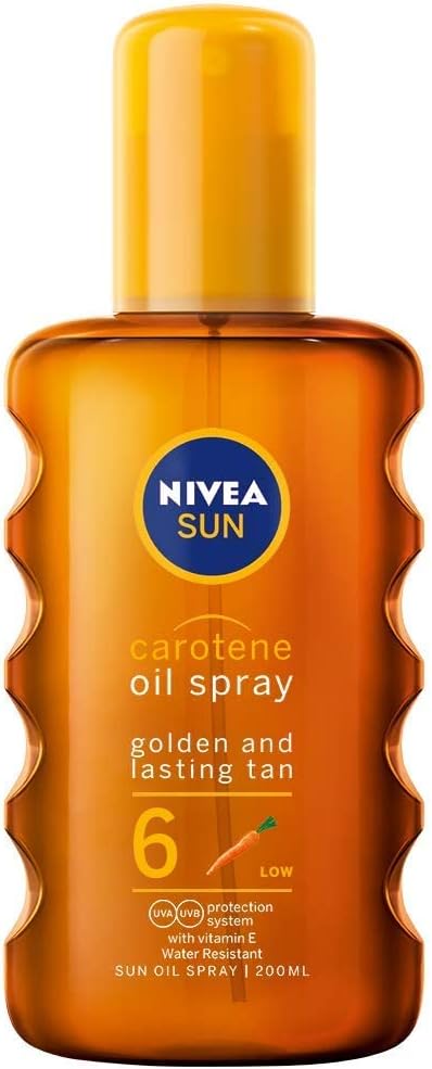 Nivea Sun Oil in Spray SPF6 200ml Sun Protection Moisturising Tan Accelerator