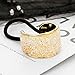 DEEKA Rhinestone Glitter Ponytail Holder Cuffs Elastic Hair Tie Band Pack of 3 for Women