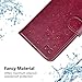OCASE Samsung Galaxy S8 Case Leather Flip Wallet Case for Samsung Galaxy S8 Devices - Burgundy