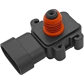 BESULEN Car Map Sensor, Replacement for 16187556 12614973 16249939 | Multiple oe reference numbers, engine air pressure monitoring, compatible replacement part, automotive accessories