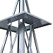 Nova Microdermabrasion 8' Ornametal Steel Windmill Yard Garden Wind Mill Weather Vane Weather Resistant (Silver)