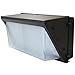 LED Wall-Pack Glass Lens- 100W 5000K Commercial Outdoor Light Fixture ( Out-Door Security Porch Lighting for Industrial Out-Side ) 120-277V