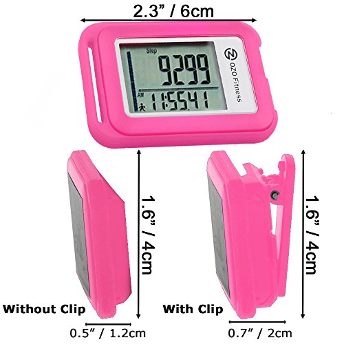 OZO Fitness SC 3D Digital Pedometer Best Pedometer for Walking. Track