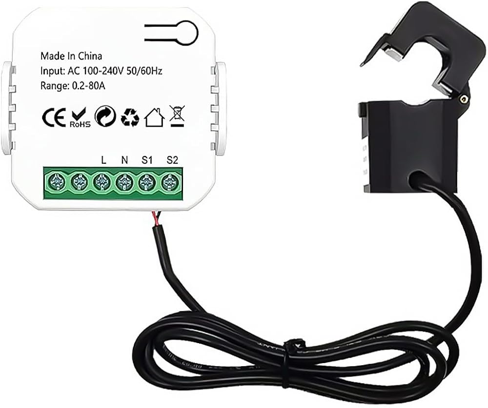 POFET Smart Meter Energy Monitor WiFi 80A Tuya Smart Life Compatible