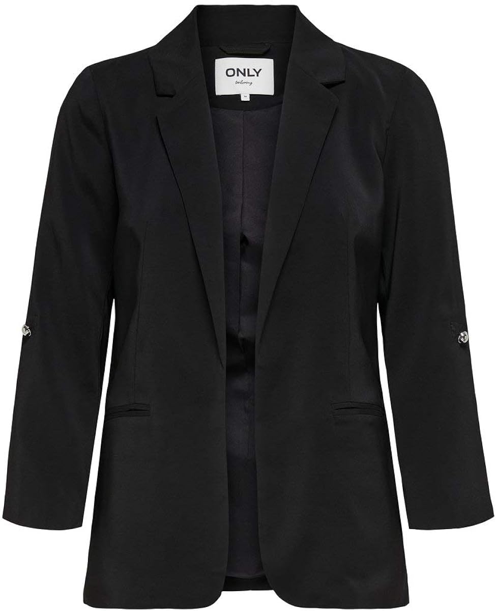 ONLY Classic women's blazer. Black 6 Amazon.co.uk Clothing