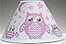 Pink Owl Lamp Shade Children's Woodland Forest Animal Nursery Room Decor