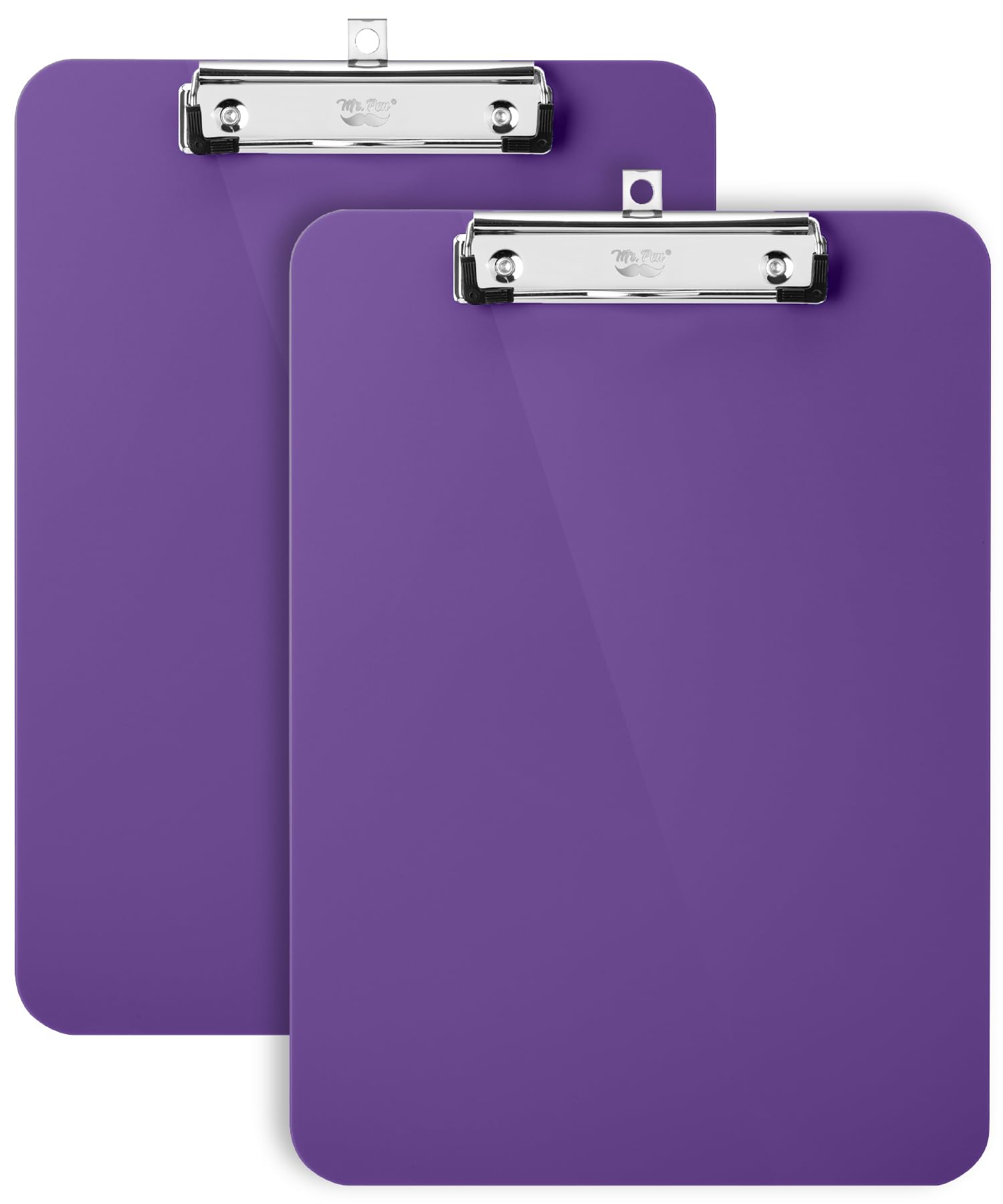 Mr. Pen- 12.5” x 9” Plastic Clipboard, 2 Pack, Purple, Kids & Adults Clipboard