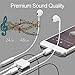 HXYPPY Compatible for iPhone Audio Adapter to 3.5mm Jack Headphone Adaptor Replacement for iPhone X 8/8Plus 7/7Plus Earphone 3.5mm Aux Audio & Charging & Music Headset Cable Support iOS 11.4 Systemthumb 4