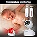 Baby Monitor - Video Baby Monitor with Camera, Remote Pan-Tilt, HD Display, Super Clear Night Vision, and Two-Way Talk (Cool White)