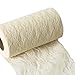 Ling's Moment Cream Lace Ribbon Roll 6 Inch x 24 Yards for Burlap Lace Table Runner Boho Vintage Woodland Greenery Wedding Bridal Baby Shower Party Decor Decorations