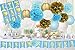 Baby Shower Decorations for Boy Baby Shower It's A BOY Bunting Banner Tissue Paper Pom Poms Paper Honeycomb Balls Paper Lanterns Blue/White/Gold Baby Boy Baby Shower Party Decorations
