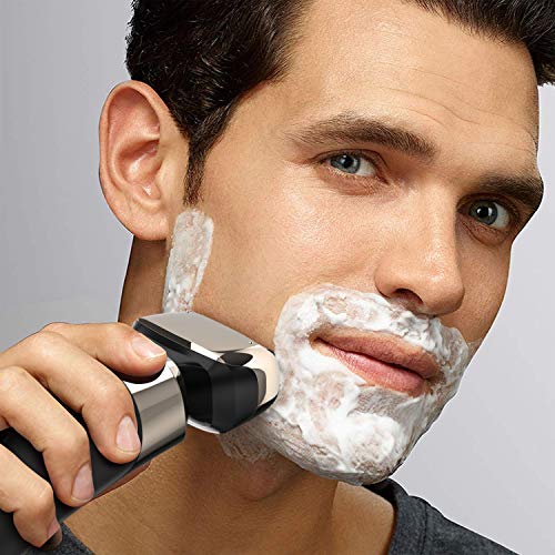 GOOLEEN Electric Razor for Men Cordless Foil Shaver Wet and Dry Electric Shaver for shaving Beard Trimmer with Waterproof 3D Flexible Head USB Rechargeable LED Display