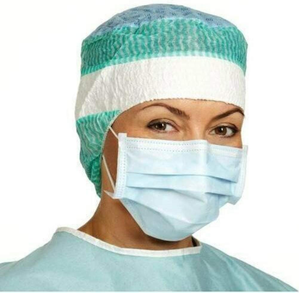 Texxme 1/10/50Pcs Disposable Face Covers, Non Woven Earloop Mouth Face Cover Protector, Anti-Dust Earloop Protective Face Guard Tool 1pcs