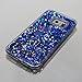 Galaxy S6 Edge Case, Galaxy S6 Edge Liquid Glitter Case,PHEZEN 3D Creative Design Shiny Quicksand Flowing Bling Glitter Sparkle Heart Clear Hard Case for Samsung Galaxy S6 Edge - Blue Diamonds