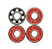 Yellow Jacket Premium Fidget Spinner Replacement Bearings, 1 Ceramic Spin Bearings, 3 Steel Racer Red Counterweight Bearings