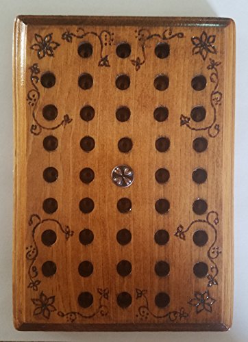 Capsule holder board for filling size 0 and 00 empty gelatin capsules. Fill with essential oils, bulk herb and vitamin supplement powders